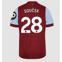 Stroje piłkarskie West Ham United Tomas Soucek #28 Koszulka Podstawowej 2023-24 Krótki Rękaw